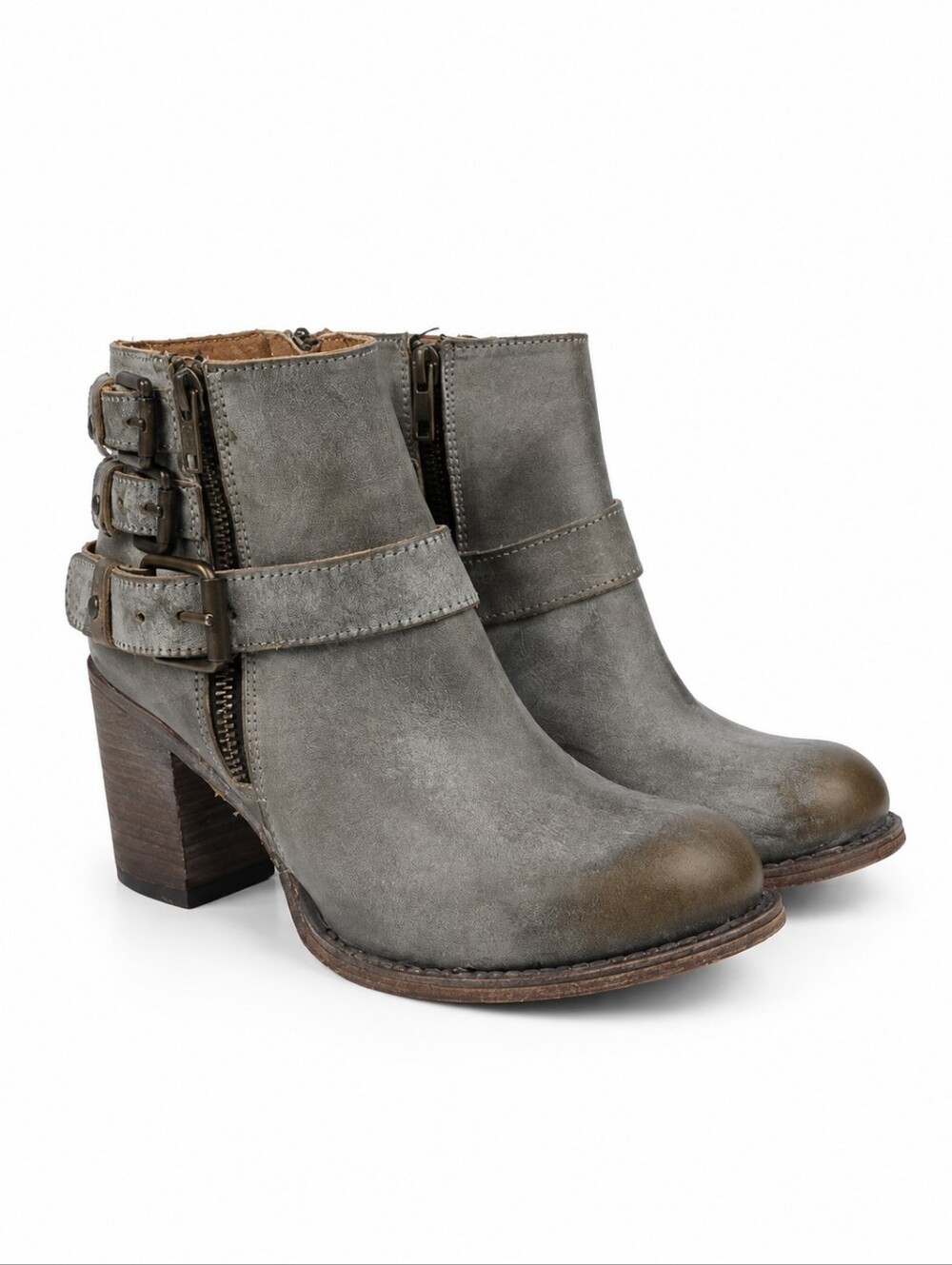 Freebird By Steven Bolo Distressed Leather Women's Ankle Boots Size 7.
